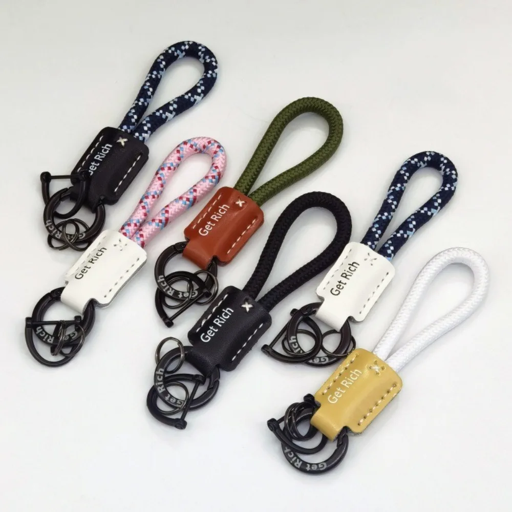 Durable Leather Car Key Ring Black Buckle Anti-lost Wrist Rope with Screwdriver Vachette Clasp Key Accessory
Durable Leather Car Key Ring Black Buckle Anti-lost Wrist Rope with Screwdriver Vachette Clasp Key Accessory