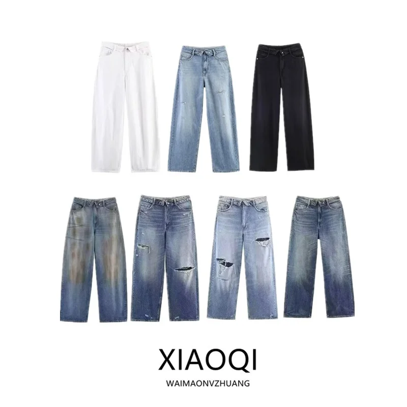 Winter 2025 Women's Fashion Versatile Mid-Waist Cuffed Jeans Long Trousers New Arrival Comfortable Loose Fit Natural Waist
Winter 2025 Women's Fashion Versatile Mid-Waist Cuffed Jeans Long Trousers New Arrival Comfortable Loose Fit Natural Waist