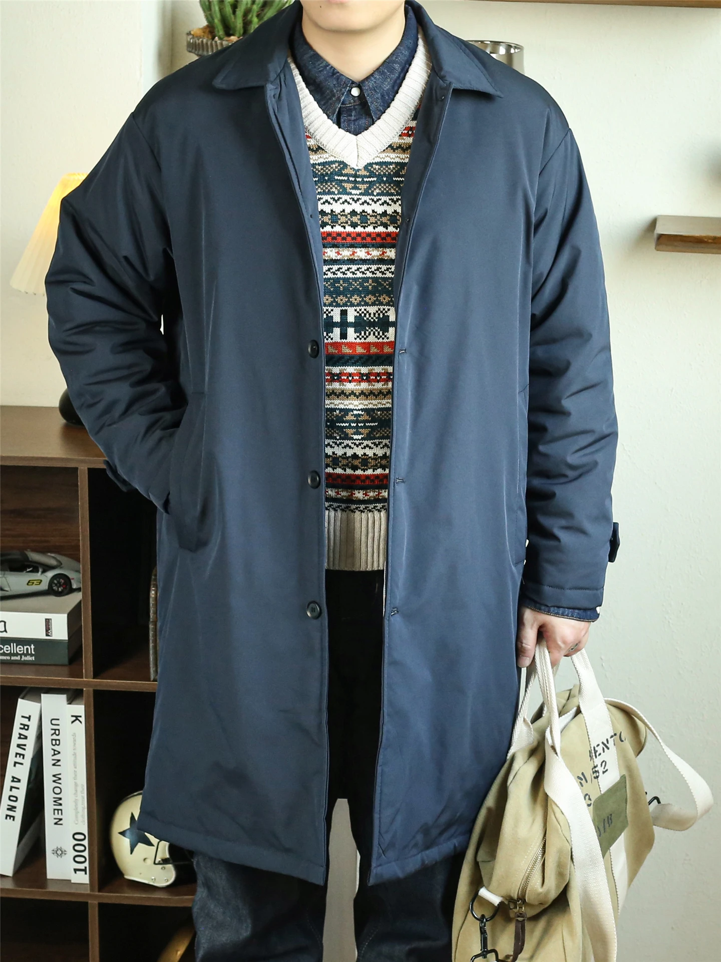 Мужская удлиненная парка Briti Sle Thiened: синяя ветровка из хлопка, теплая зимняя повседневная куртка из полиэфирного волокна
Мужская удлиненная парка Briti Sle Thiened: синяя ветровка из хлопка, теплая зимняя повседневная куртка из полиэфирного волокна