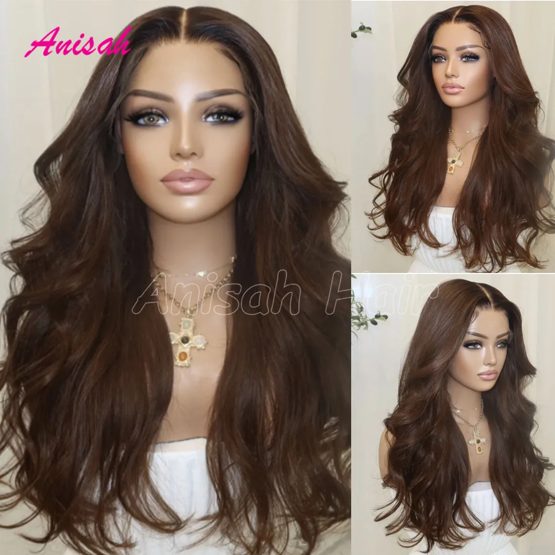 Chocolate Brown Body Wave Lace Front Wig Human Hair Preplucked Hairline With Baby Hair Brazilian Remy Hair For Black Women
Chocolate Brown Body Wave Lace Front Wig Human Hair Preplucked Hairline With Baby Hair Brazilian Remy Hair For Black Women