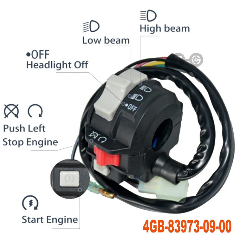 1 Piece Left Handlebar Kill Switch Start Headlight 4GB839730000 ABS Automotive Supplies For Yamaha Wolverine 350 YFM350FX 4X4-A0
1 Piece Left Handlebar Kill Switch Start Headlight 4GB839730000 ABS Automotive Supplies For Yamaha Wolverine 350 YFM350FX 4X4-A0