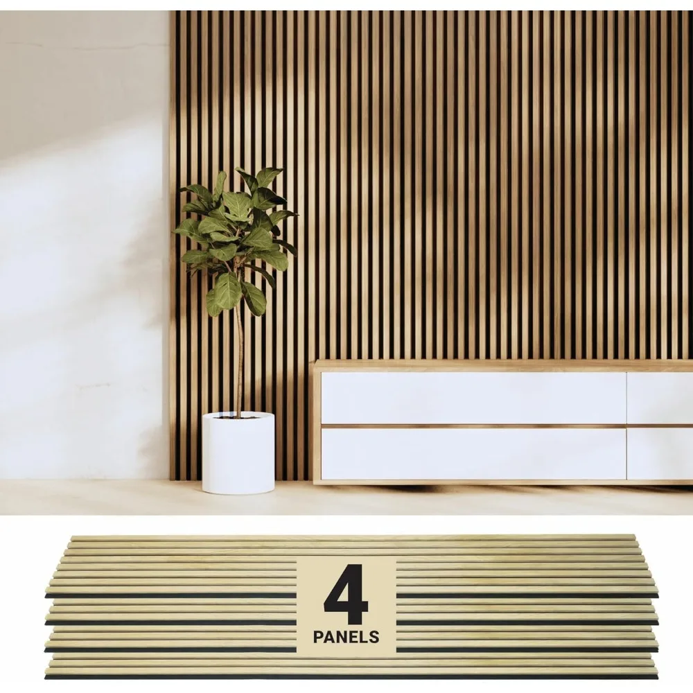 Wood Panelss for Walls Oak Acoustic Wall Panels - 4PK Walls Wood Panelss 94.49” x 12 - Soundproof Wall Panels
Wood Panelss for Walls Oak Acoustic Wall Panels - 4PK Walls Wood Panelss 94.49” x 12 - Soundproof Wall Panels