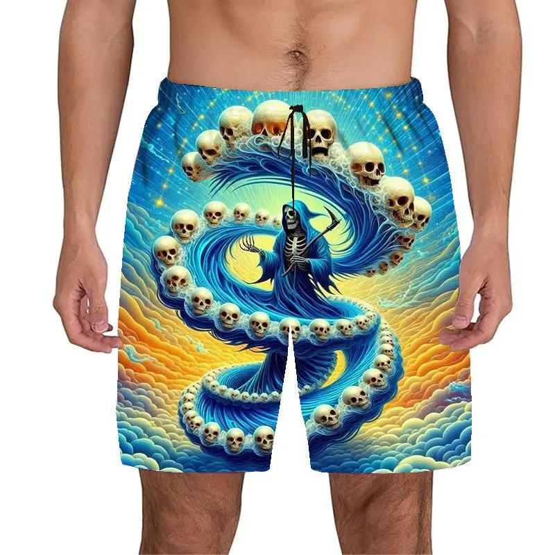 Мужские повседневные пляжные шорты с мультяшным принтом, летние свободные спортивные брюки с 3D-принтом
Мужские повседневные пляжные шорты с мультяшным принтом, летние свободные спортивные брюки с 3D-принтом