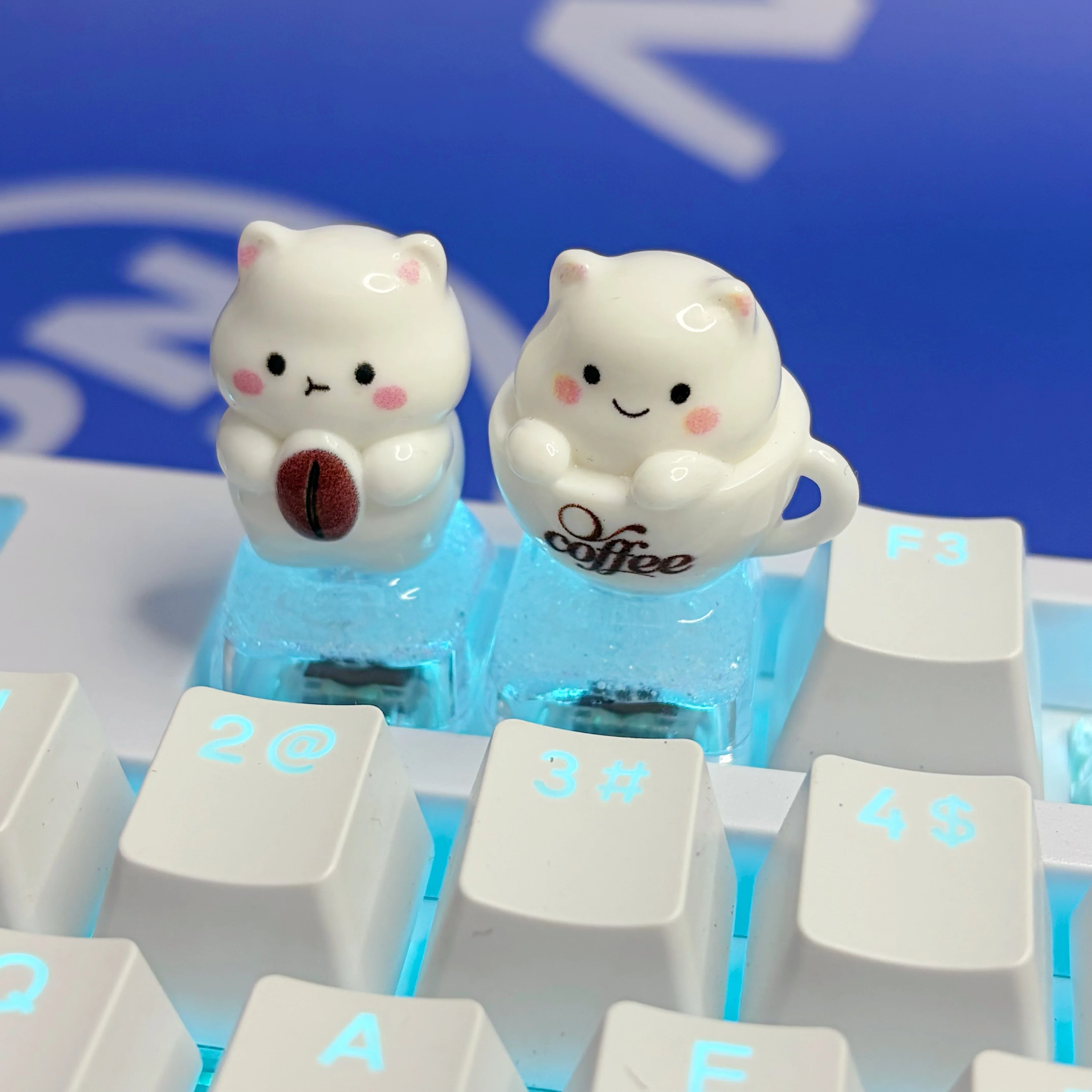 Adorable kitten keycap resin pour-in light R4 personalized transparent gaming mechanical keyboard coffee cup cat ESC keycap
Adorable kitten keycap resin pour-in light R4 personalized transparent gaming mechanical keyboard coffee cup cat ESC keycap