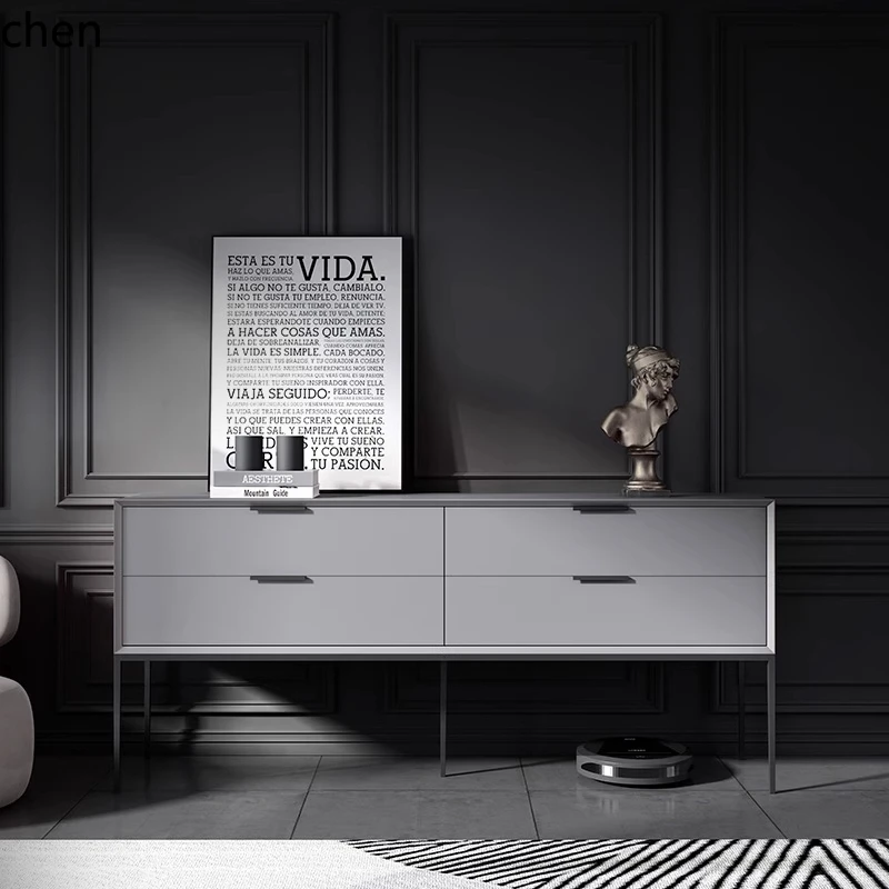 ZC minimalist paint dining side cabinet chest cabinet light luxury entrance modern simple living room tea storage
ZC minimalist paint dining side cabinet chest cabinet light luxury entrance modern simple living room tea storage
