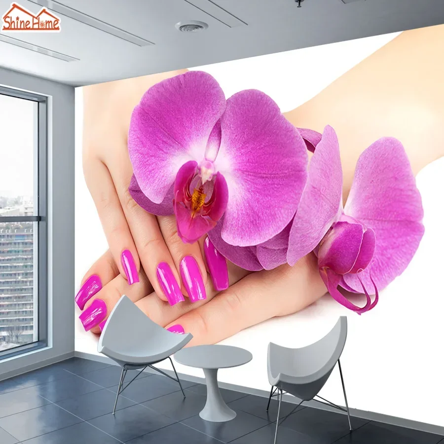 Custom Peel and Stick Wallpapers for Living Room Decoration Accept Wall Papers Home Decor SPA Nail Beauty Salon Mural Covering
Custom Peel and Stick Wallpapers for Living Room Decoration Accept Wall Papers Home Decor SPA Nail Beauty Salon Mural Covering