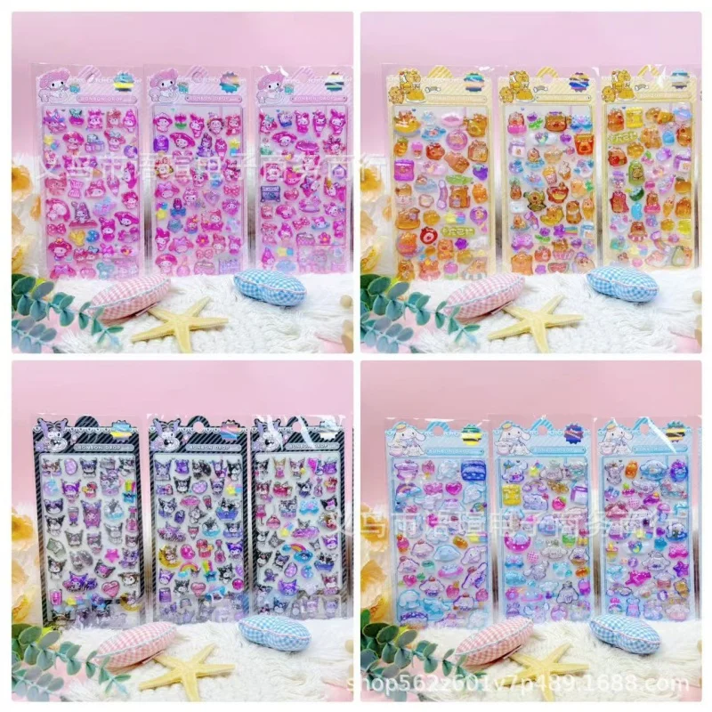 Лидер продаж, 5 шт., смешанные мультяшные наклейки hellokitty Kuromi My Melody, 3D стерео кристаллическая наклейка, справочник, материалы «сделай сам», милые наклейки, игрушки
Лидер продаж, 5 шт., смешанные мультяшные наклейки hellokitty Kuromi My Melody, 3D стерео кристаллическая наклейка, справочник, материалы «сделай сам», милые наклейки, игрушки