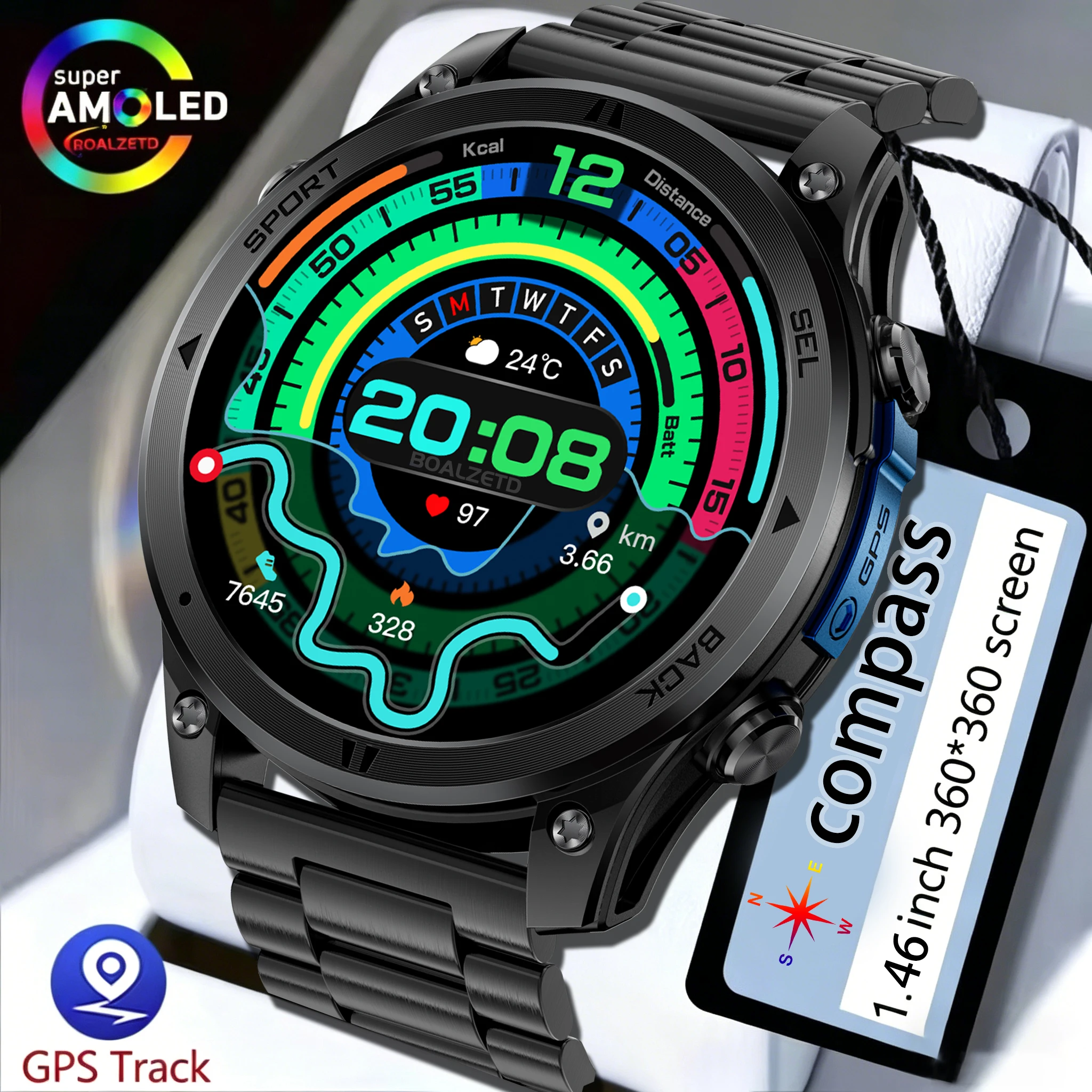 2026 New GPS positioning Military Grade Sports Smart Watch IP68 Waterproof Heart Rate HD Bluetooth Call Smartwatch For Men Gift
2026 New GPS positioning Military Grade Sports Smart Watch IP68 Waterproof Heart Rate HD Bluetooth Call Smartwatch For Men Gift