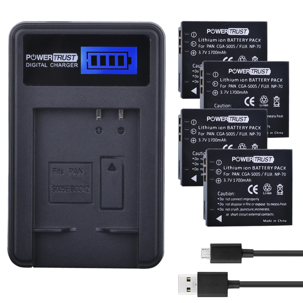 NP-70 CGA-S005 Battery and Charger for Panasonic DMC-FS1 FS2 FX01 FX07 FX1 FX3 FX8 FX9 FX10 FX12 for RICOH R30 R40 R3 R4 R5
NP-70 CGA-S005 Battery and Charger for Panasonic DMC-FS1 FS2 FX01 FX07 FX1 FX3 FX8 FX9 FX10 FX12 for RICOH R30 R40 R3 R4 R5