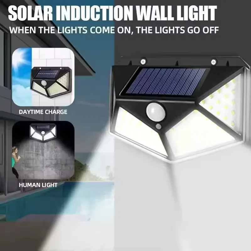Outdoor Solar Wall Lights PIR Motion Sensor 1/2/4Pcs 100 LED Solar Lights Solar Powered Sunlight Street Light Garden Decoration
Outdoor Solar Wall Lights PIR Motion Sensor 1/2/4Pcs 100 LED Solar Lights Solar Powered Sunlight Street Light Garden Decoration