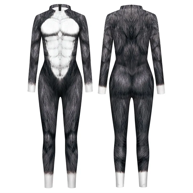 Animal Snake Tiger Fox Cosplay Costume Female Zentai Suits Halloween Party Bodysuits Funny Adult Male Tight Jumpsuit
Animal Snake Tiger Fox Cosplay Costume Female Zentai Suits Halloween Party Bodysuits Funny Adult Male Tight Jumpsuit