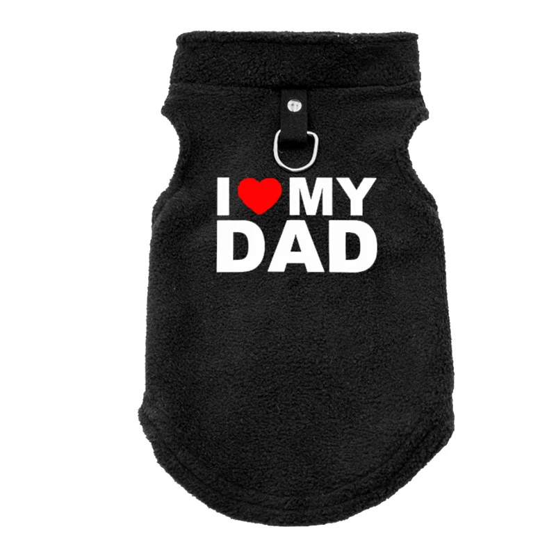 Soft Fleece Dog Clothes For Small Dogs Spring Puppy Cats Vest Shih I LOVE MY DAD Clothing French Bulldog Jacket Pug Coats
Soft Fleece Dog Clothes For Small Dogs Spring Puppy Cats Vest Shih I LOVE MY DAD Clothing French Bulldog Jacket Pug Coats