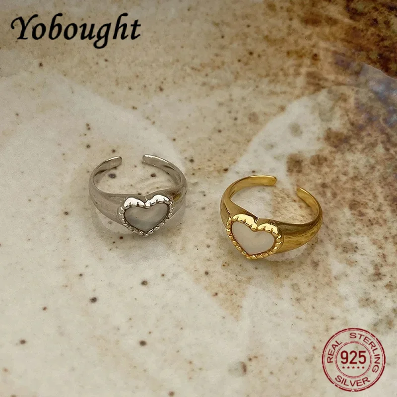 Новое открытое кольцо из стерлингового серебра S925, ракушка в форме сердца любви, INS, простые индивидуальные нерегулярные классические аксессуары в стиле ретро, подарки
Новое открытое кольцо из стерлингового серебра S925, ракушка в форме сердца любви, INS, простые индивидуальные нерегулярные классические аксессуары в стиле ретро, подарки