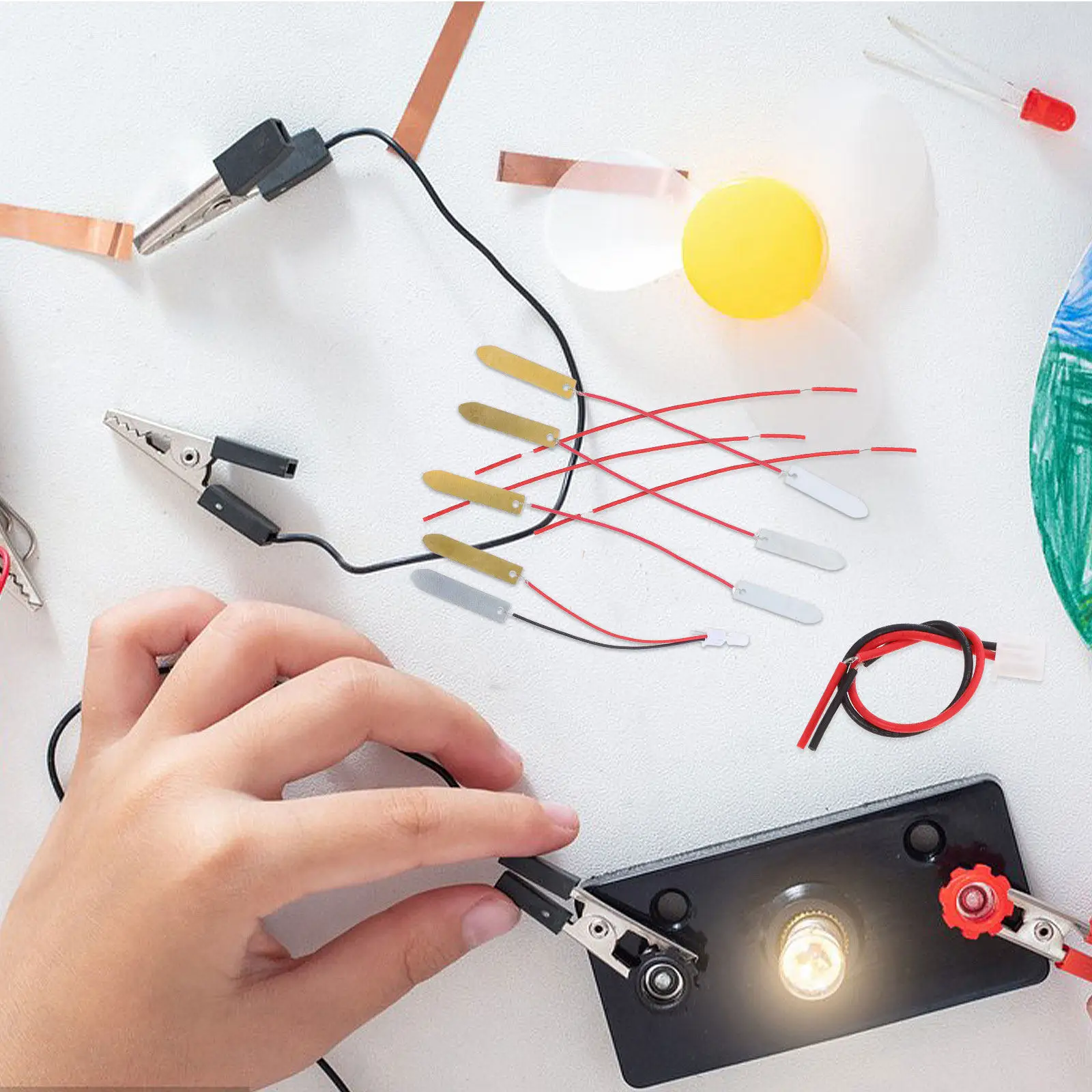 Experiments Science Kits Fruit Battery Light Diy Teaching Aid Electronic Toys Physics Batteries
Experiments Science Kits Fruit Battery Light Diy Teaching Aid Electronic Toys Physics Batteries