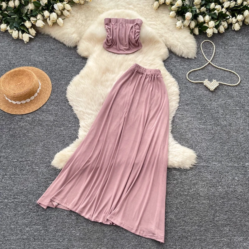 Two Piece Sets Women Skirt Set Starpless Sexy Sleeveless Tops Long Skirts High Waist Y2k Streetwear Elegant Slim Fit Summer
Two Piece Sets Women Skirt Set Starpless Sexy Sleeveless Tops Long Skirts High Waist Y2k Streetwear Elegant Slim Fit Summer