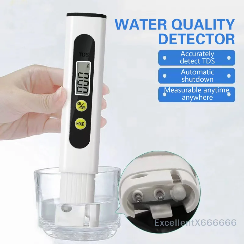 TDS Meter Digital Water Tester 0-9990ppm Drinking Water Quality Analyzer Monitor Filter Rapid Test Aquarium Hydroponics Pools
TDS Meter Digital Water Tester 0-9990ppm Drinking Water Quality Analyzer Monitor Filter Rapid Test Aquarium Hydroponics Pools
