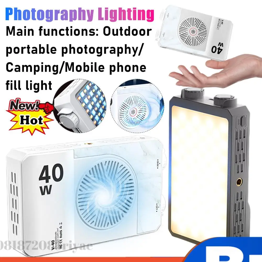 40W LED Camera Light 2800K-9000K Handheld Video Fill Light 4400mAh Rechargeable Photography Lighting Portable RGB LED Lamp Panel
40W LED Camera Light 2800K-9000K Handheld Video Fill Light 4400mAh Rechargeable Photography Lighting Portable RGB LED Lamp Panel