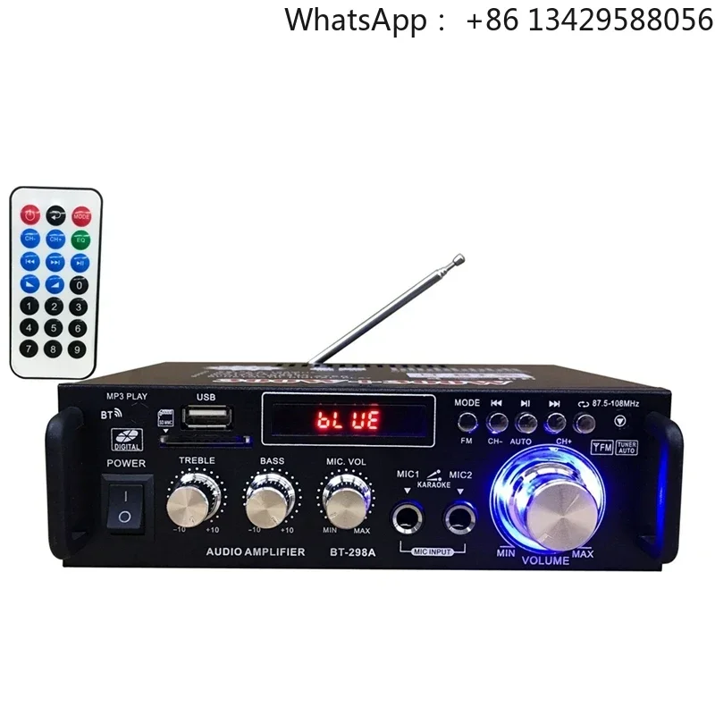 VIRE Home Audio BT 5.0 Amplifier Channel 2.0 Mixer for Karaoke with USB TF RCA FM MIC Input HIFI Sound Amp
VIRE Home Audio BT 5.0 Amplifier Channel 2.0 Mixer for Karaoke with USB TF RCA FM MIC Input HIFI Sound Amp