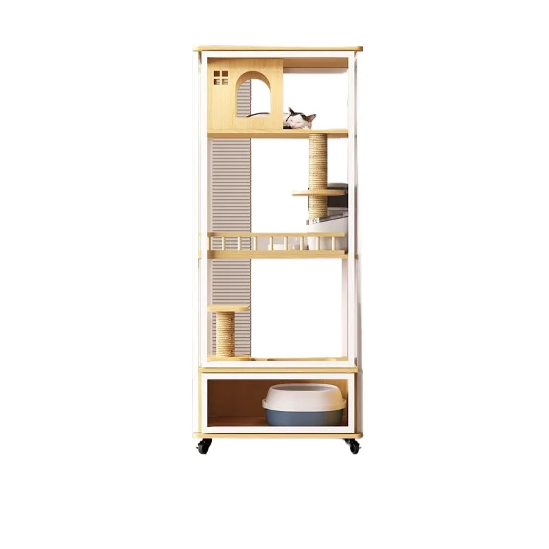 Panoramic cat villa home indoor pet cat cage solid wood cat climbing frame luxury glasshouse large space cabinet
Panoramic cat villa home indoor pet cat cage solid wood cat climbing frame luxury glasshouse large space cabinet