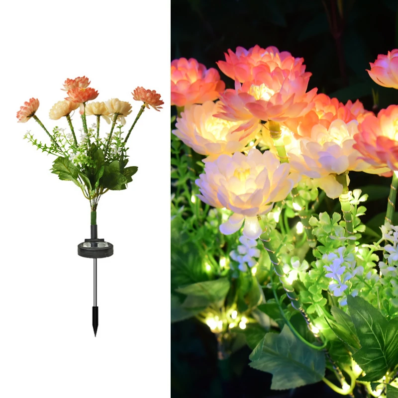 Garden Decoration Outdoor Camping Flower Lamp Wedding Party Home Decor Solar Light Snow Lotus Flower Lawn Lamp for Yard Patio
Garden Decoration Outdoor Camping Flower Lamp Wedding Party Home Decor Solar Light Snow Lotus Flower Lawn Lamp for Yard Patio