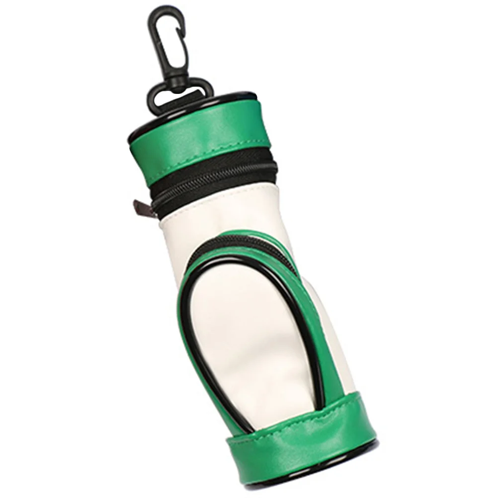 Golf Ball Bag 3 Balls Storage Pouch with Clip for Golf Training Practice Portable PU Material White Green Color
Golf Ball Bag 3 Balls Storage Pouch with Clip for Golf Training Practice Portable PU Material White Green Color
