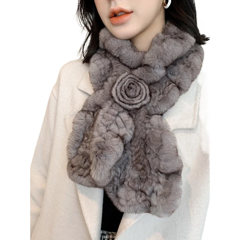 Korean Fashion Lotus Edge Fur Scarf Double Faced Rex Rabbit Hair Woven Scarf Women Autumn Winter
Korean Fashion Lotus Edge Fur Scarf Double Faced Rex Rabbit Hair Woven Scarf Women Autumn Winter