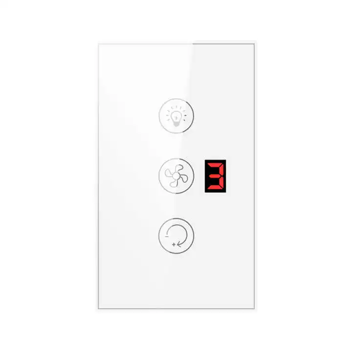 Smartier TUYA Wifi Smart Fan Switch Tuya Smart Switch Fan Speed Light on Off Voice Control Control Switch EU /US Standard
Smartier TUYA Wifi Smart Fan Switch Tuya Smart Switch Fan Speed Light on Off Voice Control Control Switch EU /US Standard