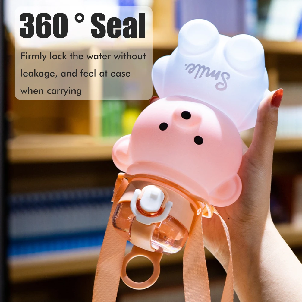 Cute Bear Straw Bottle Gradient Water Bottle Portable Water Jug For Kids School Office Travel
Cute Bear Straw Bottle Gradient Water Bottle Portable Water Jug For Kids School Office Travel