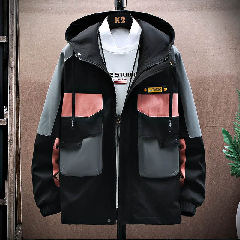 Fashion Hooded Cargo Jackets Casual Men's Spring Autumn Korea Youth Patchwork Coats Streetwear Tops Clothing Outdoor Windbreaker
Fashion Hooded Cargo Jackets Casual Men's Spring Autumn Korea Youth Patchwork Coats Streetwear Tops Clothing Outdoor Windbreaker