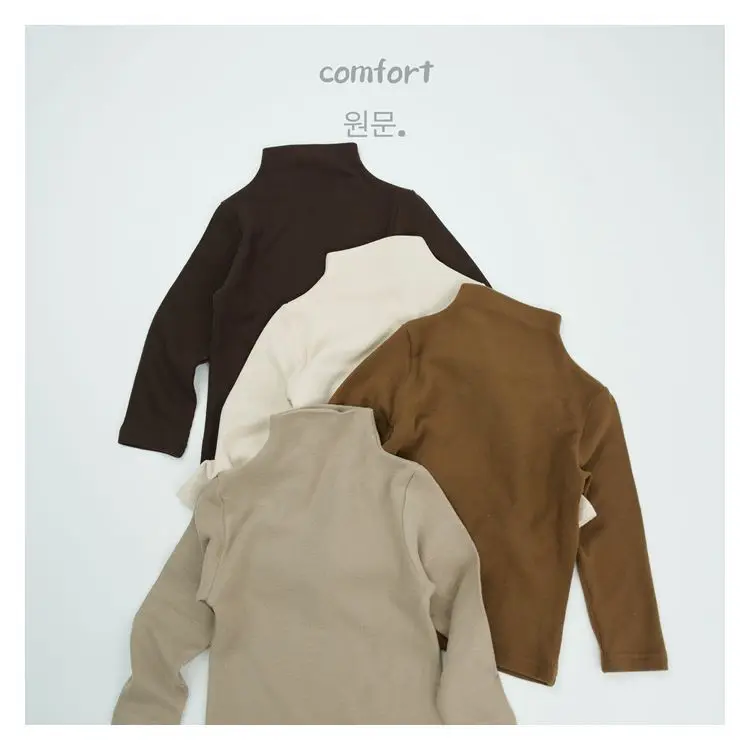 Korean Style Kids 4-Color Turtleneck Cotton Tops Breathable Long Sleeve Undershirts for Toddlers
Korean Style Kids 4-Color Turtleneck Cotton Tops Breathable Long Sleeve Undershirts for Toddlers
