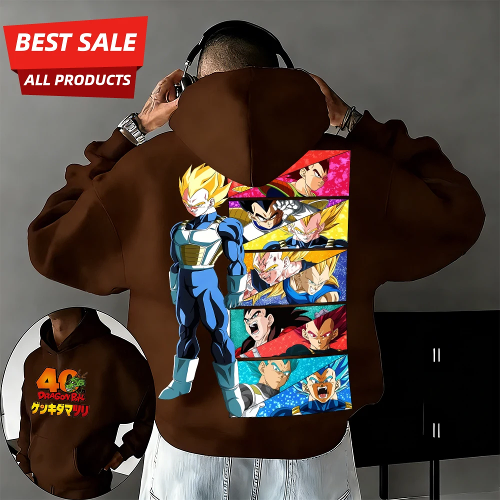 Новая толстовка унисекс из 100% хлопка с принтом аниме «Дракон Ball», к 40-летию, с изображением Вегеты, осенне-зимняя коллекция 2026, увеличенный размер, повседневный уличный стиль
Новая толстовка унисекс из 100% хлопка с принтом аниме «Дракон Ball», к 40-летию, с изображением Вегеты, осенне-зимняя коллекция 2026, увеличенный размер, повседневный уличный стиль