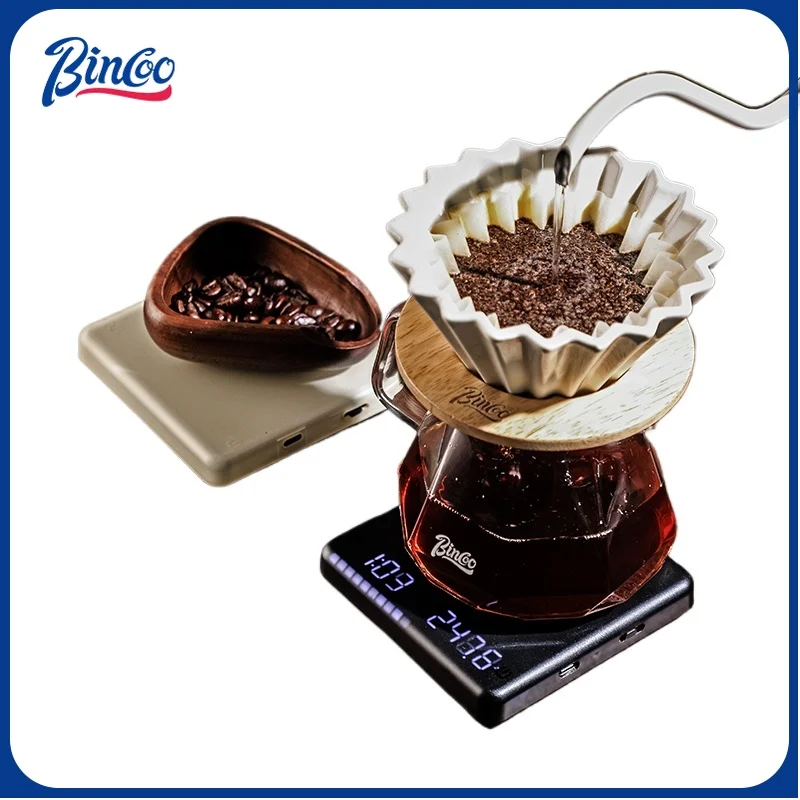 Bincoo Mini Electronic Coffee Scale Coffee Bean Scale with Three Modes 0.1g/2KG Precise Weight Type-C Rechargeable Barista Tools
Bincoo Mini Electronic Coffee Scale Coffee Bean Scale with Three Modes 0.1g/2KG Precise Weight Type-C Rechargeable Barista Tools