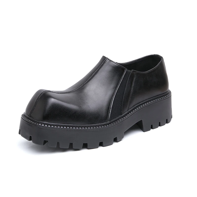 Men's Casual Breathable Leather Shoes British Style Square Toe Thick Bottom Height Increase Black Wedding Groom Chelsea Shoes
Men's Casual Breathable Leather Shoes British Style Square Toe Thick Bottom Height Increase Black Wedding Groom Chelsea Shoes