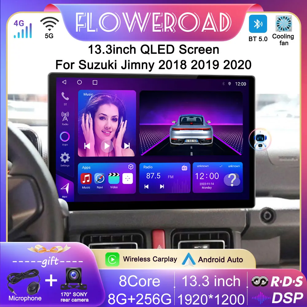 13.3inch Auto Android 12 All in one Car Radio For Suzuki Jimny 2018 2019 2020 Stereo Multimedia Player GPS Carplay Head Unit DSP
13.3inch Auto Android 12 All in one Car Radio For Suzuki Jimny 2018 2019 2020 Stereo Multimedia Player GPS Carplay Head Unit DSP