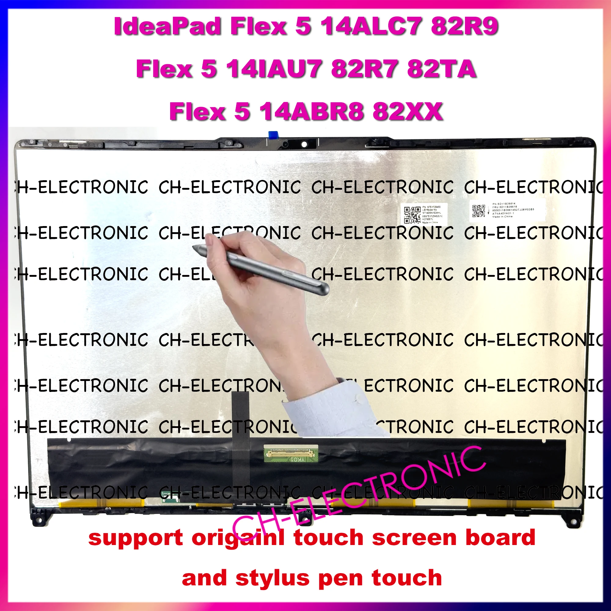 14 "2.8K OLED ATNA40YK01 для Lenovo IdeaPad Flex 5 14ALC7 82R9 Flex 5 14IAU7 82R7 82TA ABR8 82XX ЖК-сенсорный экран в сборе
14 "2.8K OLED ATNA40YK01 для Lenovo IdeaPad Flex 5 14ALC7 82R9 Flex 5 14IAU7 82R7 82TA ABR8 82XX ЖК-сенсорный экран в сборе