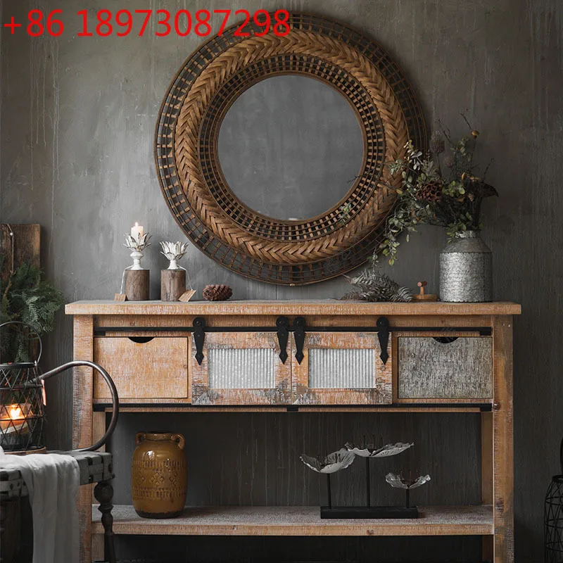 Rural retro bamboo woven characteristic handmade mirror
Rural retro bamboo woven characteristic handmade mirror