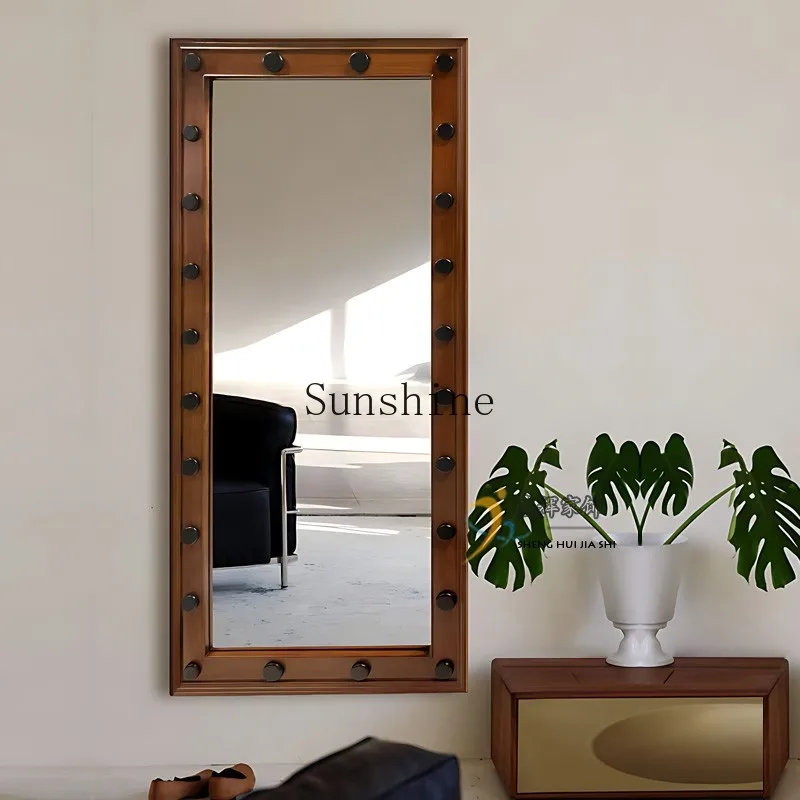 French living room creative fitting mirror floor-to-ceiling full-body mirror household wall hanging
French living room creative fitting mirror floor-to-ceiling full-body mirror household wall hanging