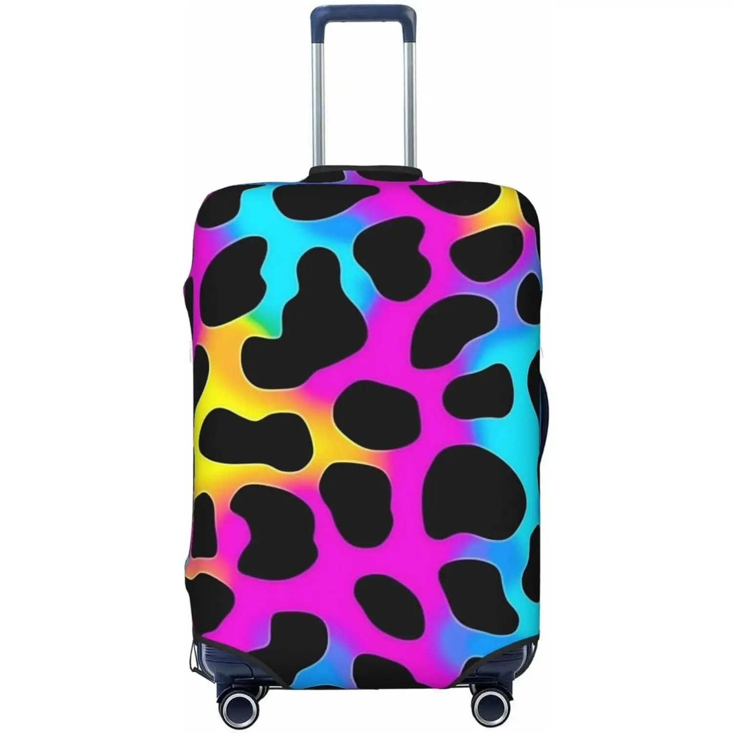 Чехол для багажа с леопардовым принтом и радужным принтом, моющийся эластичный чехол для чемодана, защита от царапин, дорожные чехлы для багажа
Чехол для багажа с леопардовым принтом и радужным принтом, моющийся эластичный чехол для чемодана, защита от царапин, дорожные чехлы для багажа