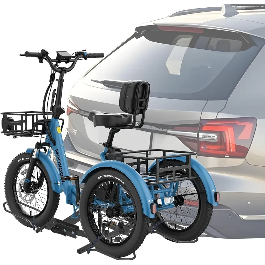 Heavyduty foldable trike hitch rack designed for SUVs trucks and RVs ideal for transporting 3wheel bicycles with 5inch wide tir
Heavyduty foldable trike hitch rack designed for SUVs trucks and RVs ideal for transporting 3wheel bicycles with 5inch wide tir