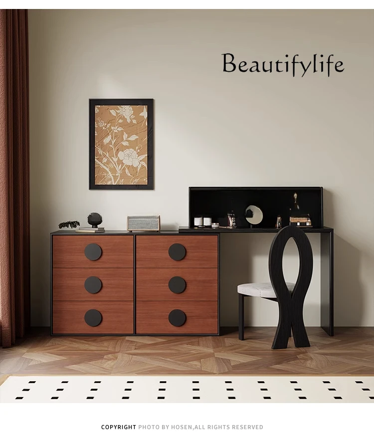 Medieval solid wood retractable dressing table Nordic bedroom chest integrated makeup table
Medieval solid wood retractable dressing table Nordic bedroom chest integrated makeup table