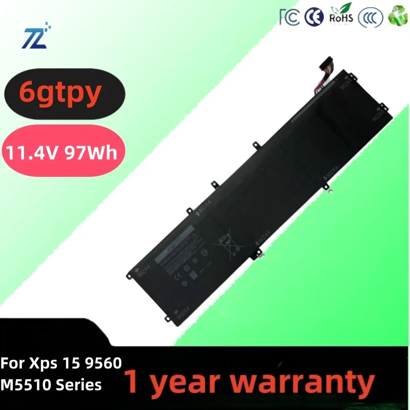 Поставщик аккумуляторов 6gtpy, Аккумуляторы для ноутбуков, аккумулятор 6gtpy для серии Xps 15 9560 M5510
Поставщик аккумуляторов 6gtpy, Аккумуляторы для ноутбуков, аккумулятор 6gtpy для серии Xps 15 9560 M5510