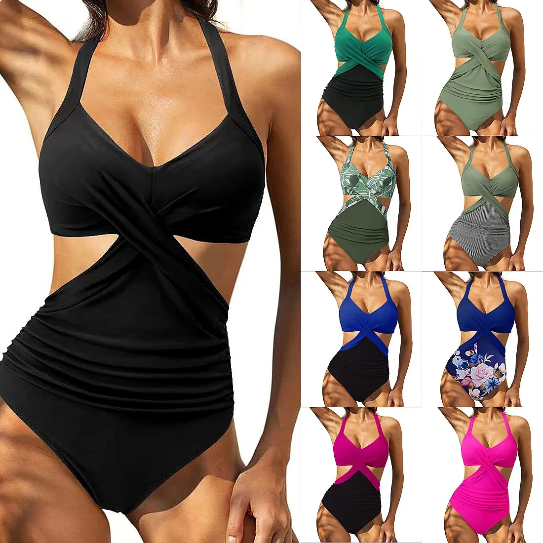 2026 Printed Cross Back Hollow Bodycon Sexy One Piece Swimsuit Padded For Women Summer Beach Bathing Suit
2026 Printed Cross Back Hollow Bodycon Sexy One Piece Swimsuit Padded For Women Summer Beach Bathing Suit