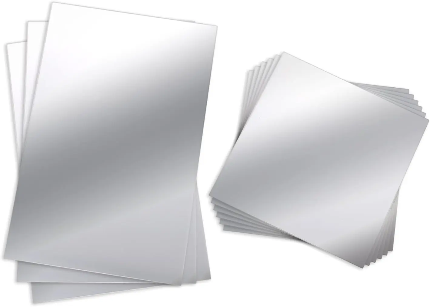 Nine Flexible Acrylic Mirror Tiles for DIY Wall Decor 6x9 and 6x6 Inches Self Adhesive
Nine Flexible Acrylic Mirror Tiles for DIY Wall Decor 6x9 and 6x6 Inches Self Adhesive