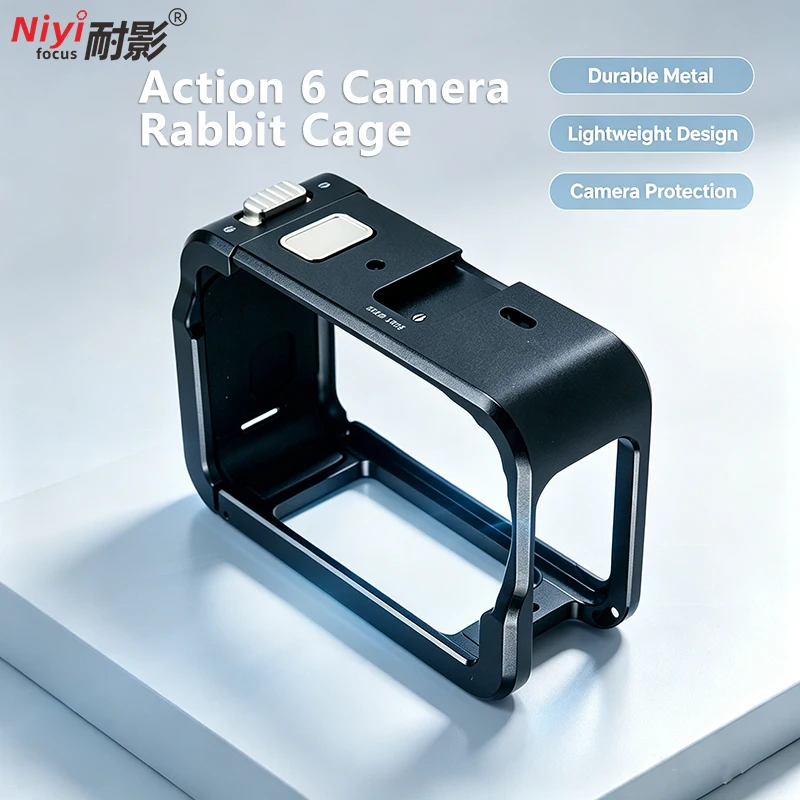 Aluminum Alloy Rabbit Cage for DJI Action 6 Lightweight Protective Frame Quick Release Metal Camera Housing Protection Shell
Aluminum Alloy Rabbit Cage for DJI Action 6 Lightweight Protective Frame Quick Release Metal Camera Housing Protection Shell