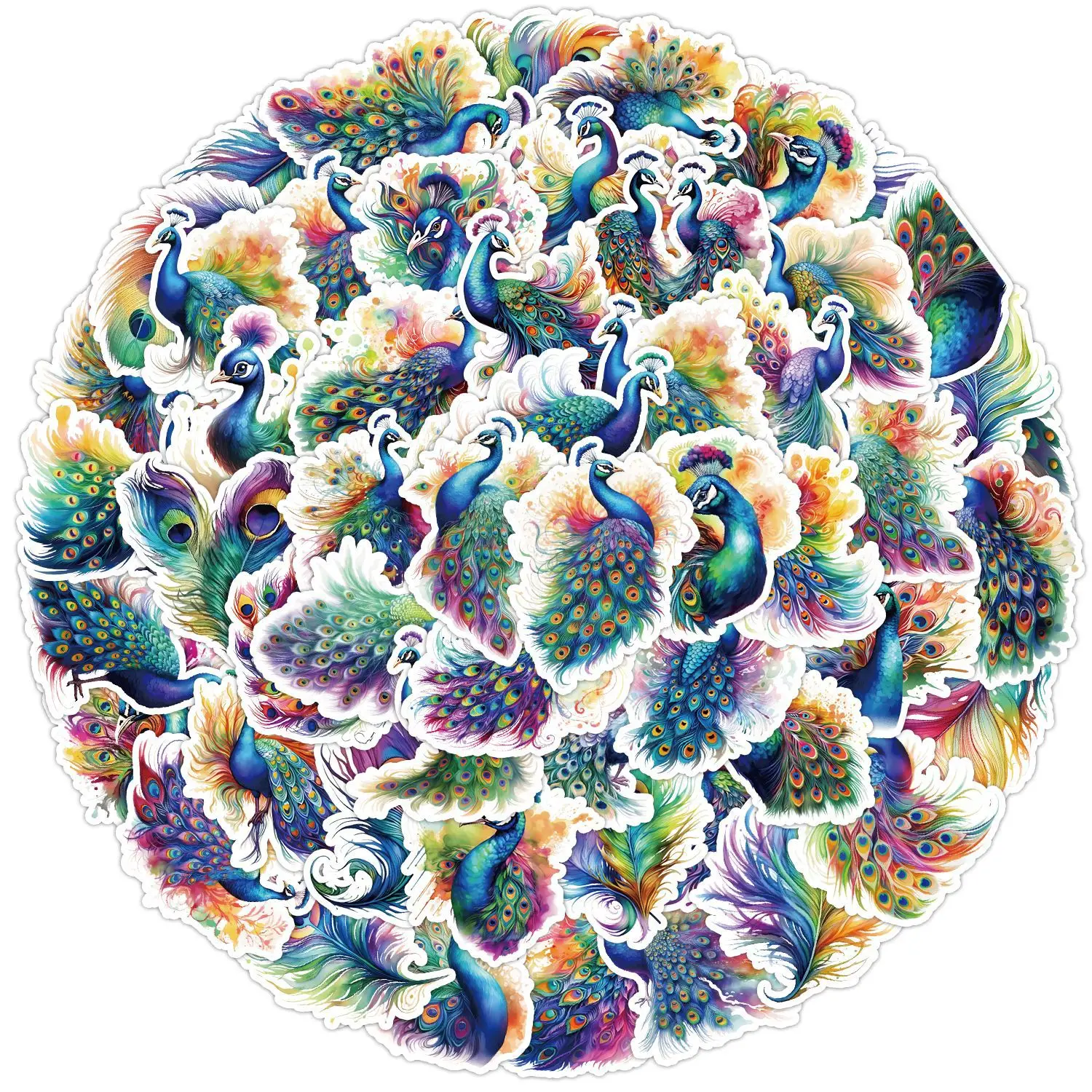 50pcs Fantasy Color Peacock Doodle Mobile Phone Computer Water Cup Decoration Waterproof Creative Stationery Cartoon Stickers
50pcs Fantasy Color Peacock Doodle Mobile Phone Computer Water Cup Decoration Waterproof Creative Stationery Cartoon Stickers