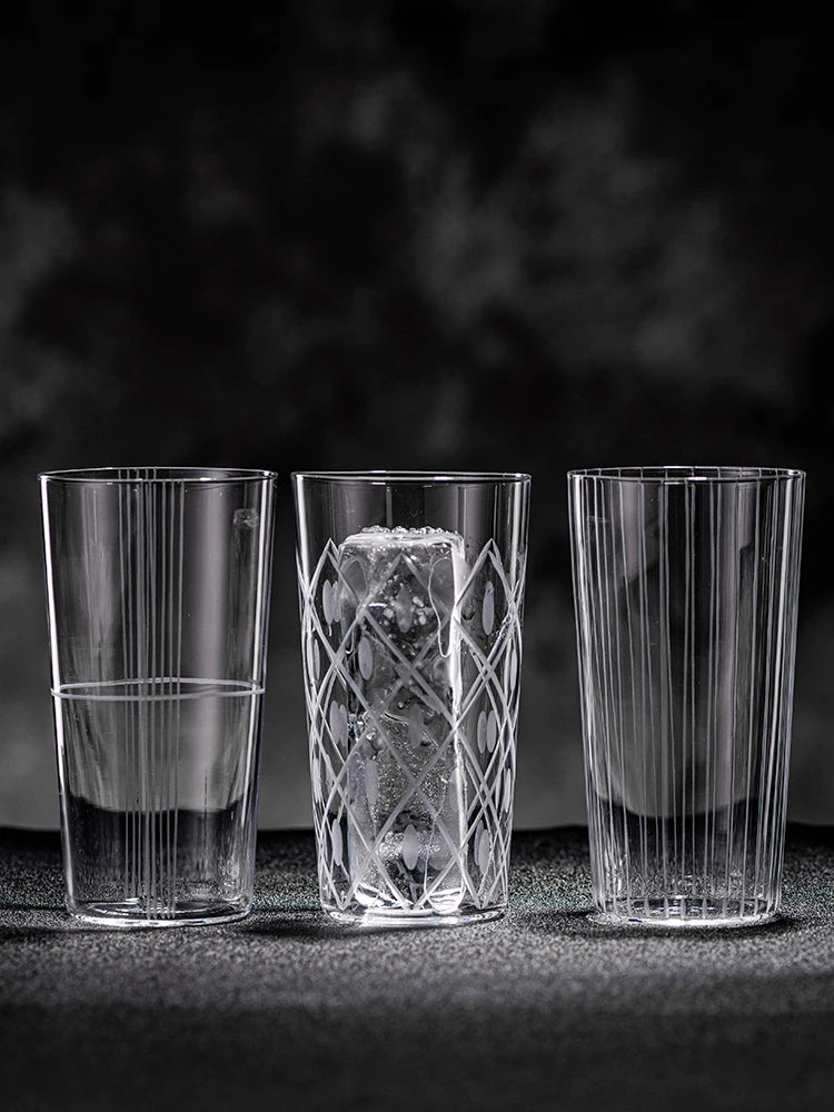 500ML Large Size Engraved Cocktail Glasses Cup Simple Engraved Glass Colin Cups Long Drink Cup Highball Cup Home Bar Accessories
500ML Large Size Engraved Cocktail Glasses Cup Simple Engraved Glass Colin Cups Long Drink Cup Highball Cup Home Bar Accessories
