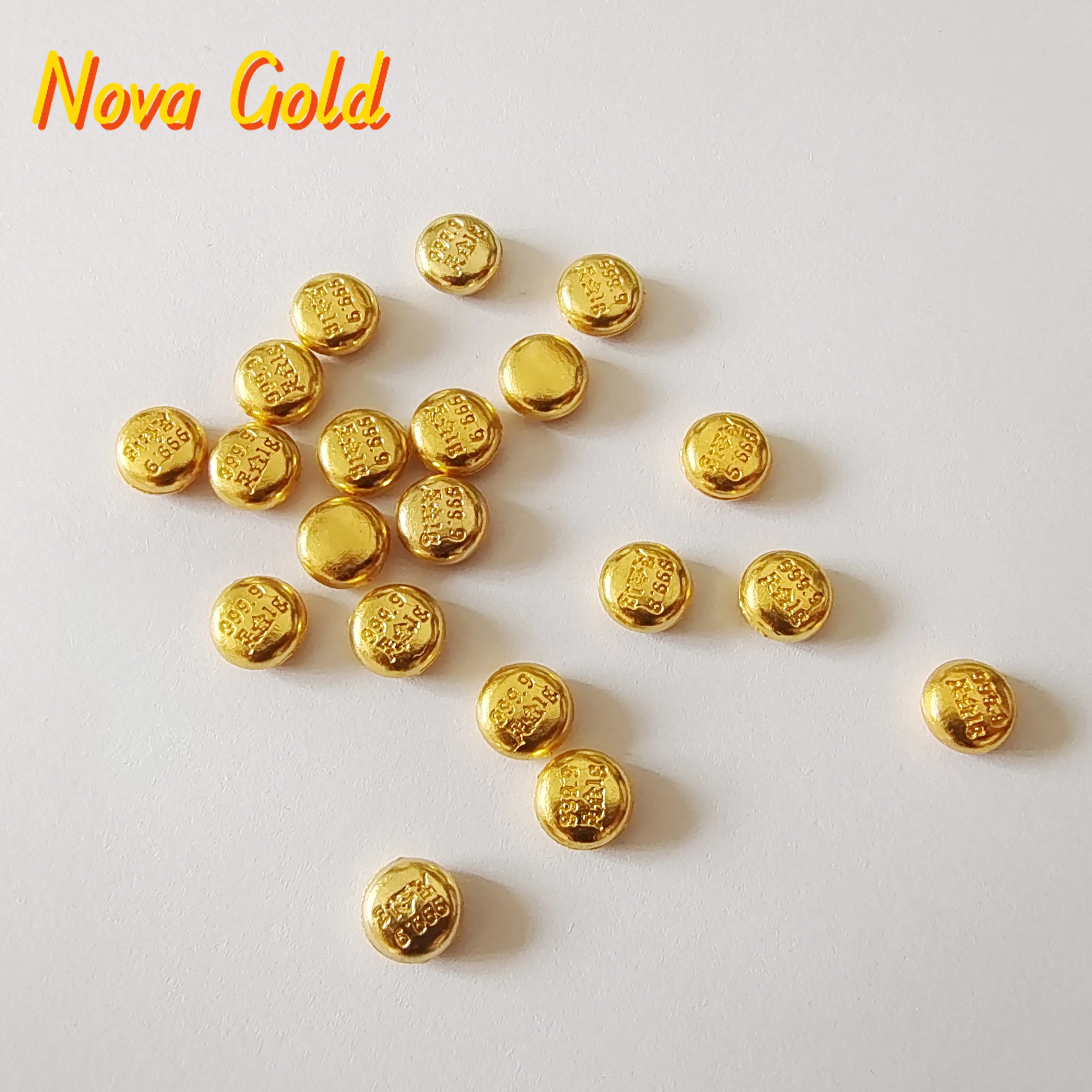 NovaGlod 100% 24k pure gold beans fine gold balls 999 real gold beads 1g
NovaGlod 100% 24k pure gold beans fine gold balls 999 real gold beads 1g