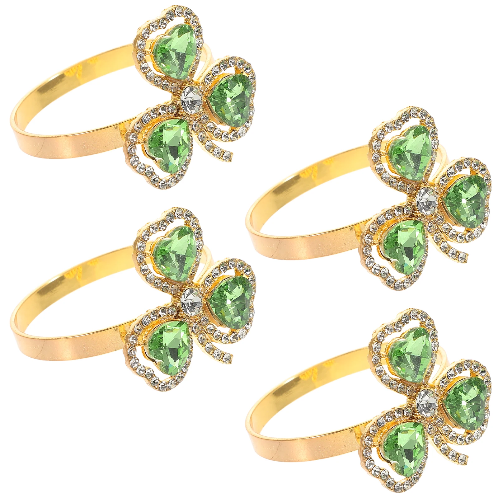 4pcs Clover Napkin Rings Elegant Alloy Decorations St Patricks Day Serviette Clasps Party Accessories
4pcs Clover Napkin Rings Elegant Alloy Decorations St Patricks Day Serviette Clasps Party Accessories