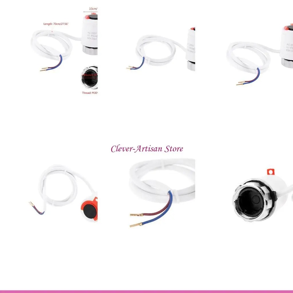 E06B 230V NC Electric Thermal Actuator Radiator M30x1.5mm Threaded Connection Floor Heating Control for Valve Easy to Install
E06B 230V NC Electric Thermal Actuator Radiator M30x1.5mm Threaded Connection Floor Heating Control for Valve Easy to Install