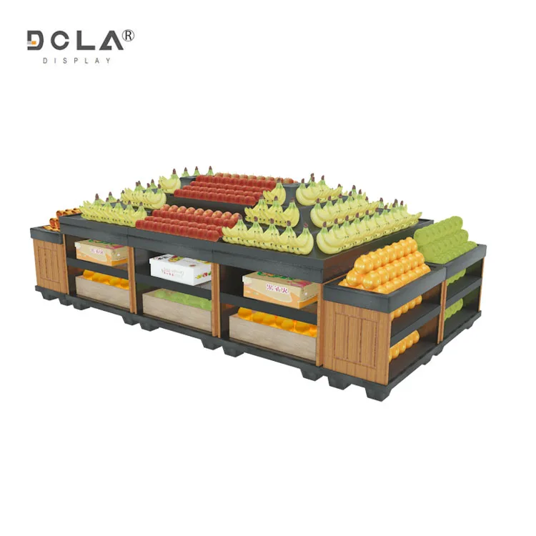 Heavy Duty Vegetable Display Shelf Rack Supermarket Rack Made of Plastic and Metal Wood Products Display Stand
Heavy Duty Vegetable Display Shelf Rack Supermarket Rack Made of Plastic and Metal Wood Products Display Stand